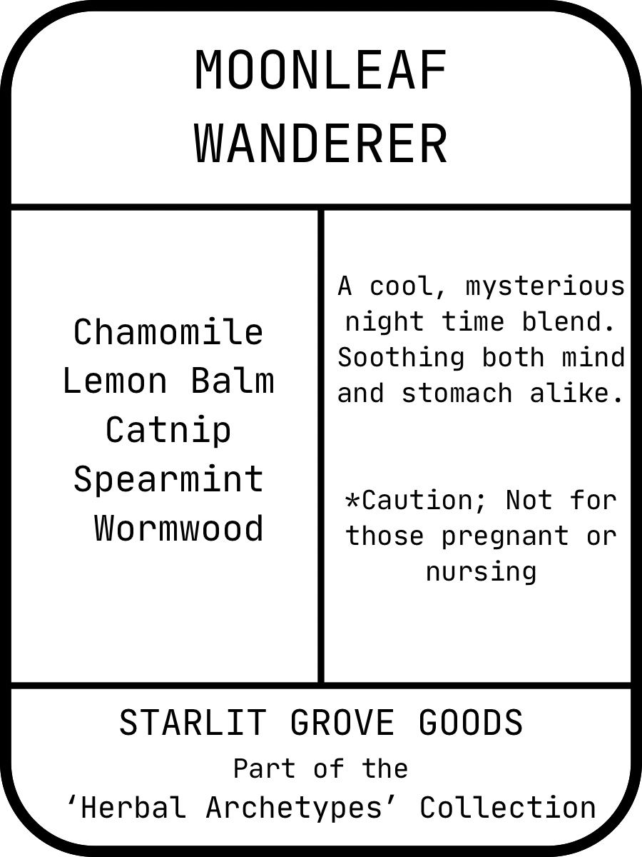 ‘Moonleaf Wanderer’ Tea Blend - Herbal Archetypes Collection