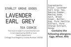 Lavender Earl Grey Tea Cookie