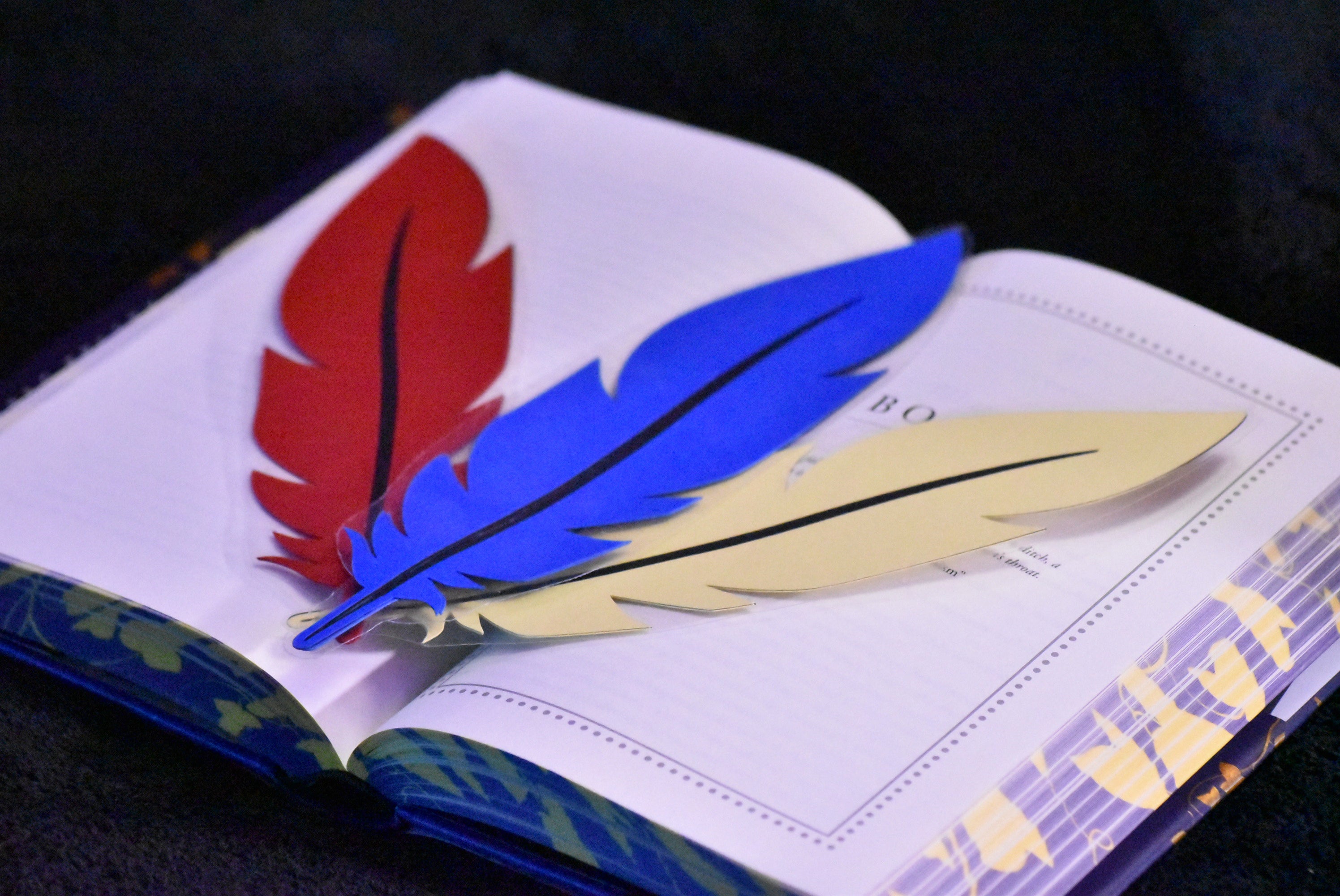 Feather Bookmark - BIG Size, 9 inches