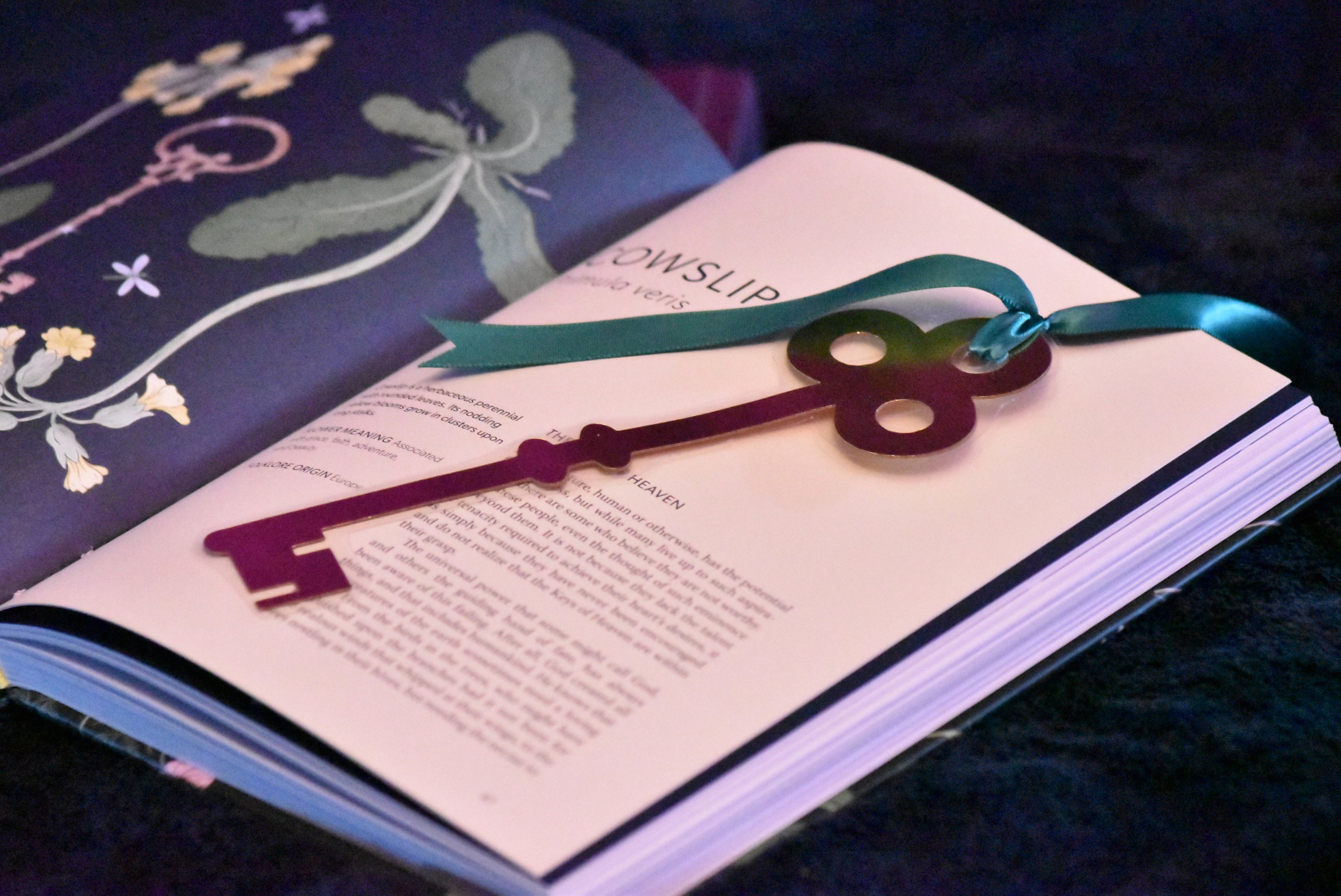 Holographic Gold Skeleton Key Bookmark