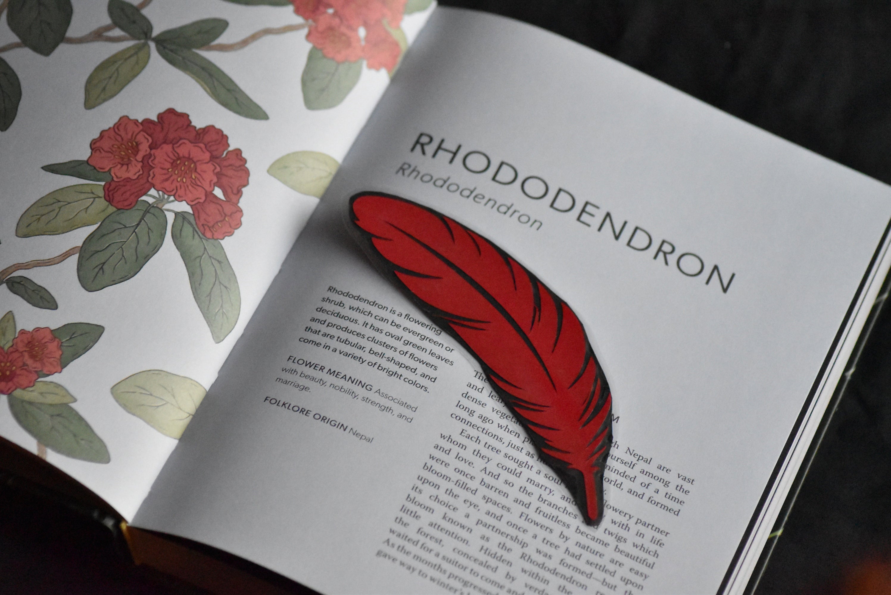 Feather Bookmark - Small size, 6 inches