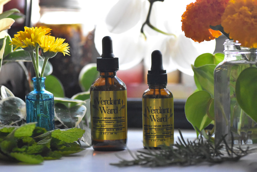 'Verdant Ward' Hair and Body Oil - 60 day infusion process!