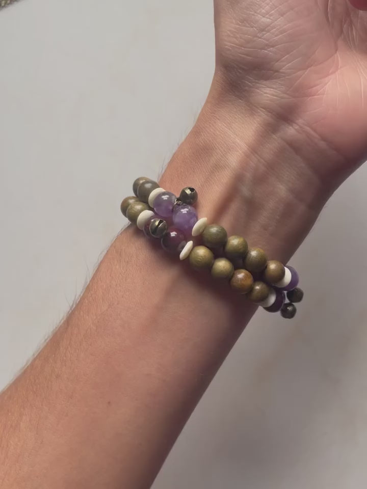 Nymphs of Nysa - Persephone Inspired Bronze Bell Bracelet